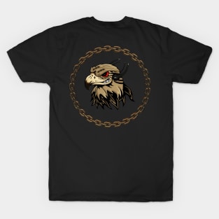 Funny angry steampunk eagle T-Shirt